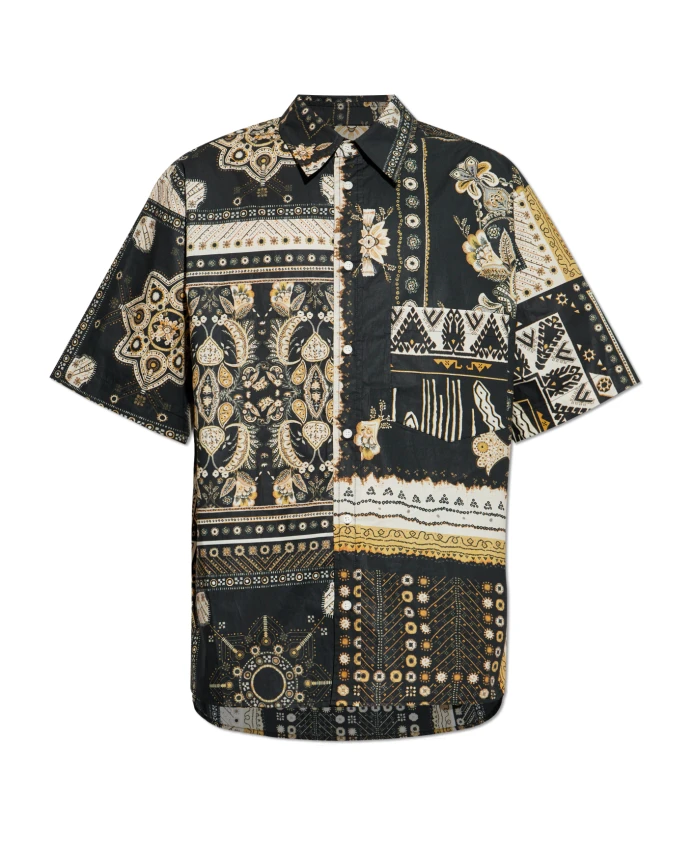 

Рубашка с узором «гарлон» Isabel Marant, черный