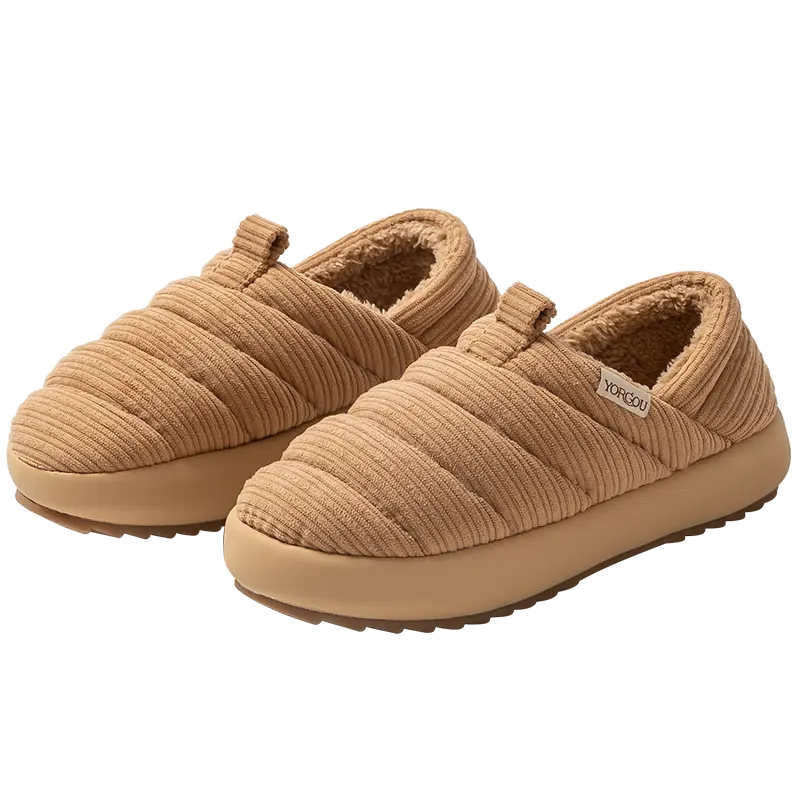 

Far port Термостойкие противоскользящие тапочки с обернутым носком унисекс в теплых древесных тонах, цвет Warm Wood Tone