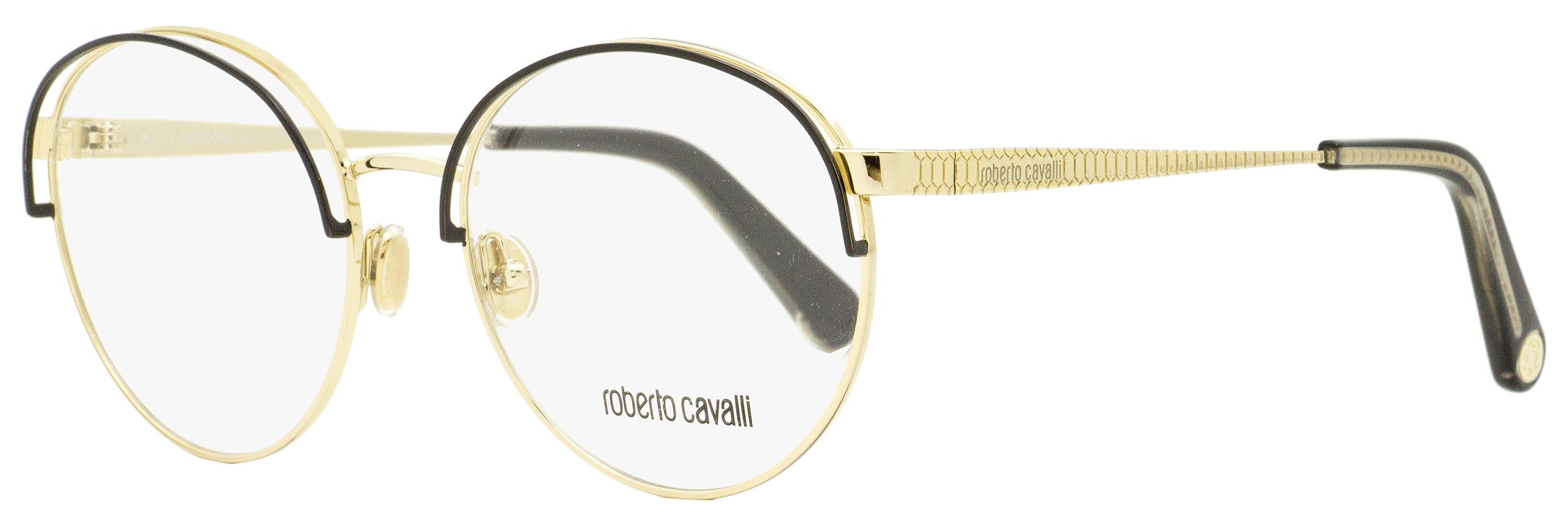 

Женские овальные очки Roberto Cavalli RC5084 032 золото/черный 54 мм