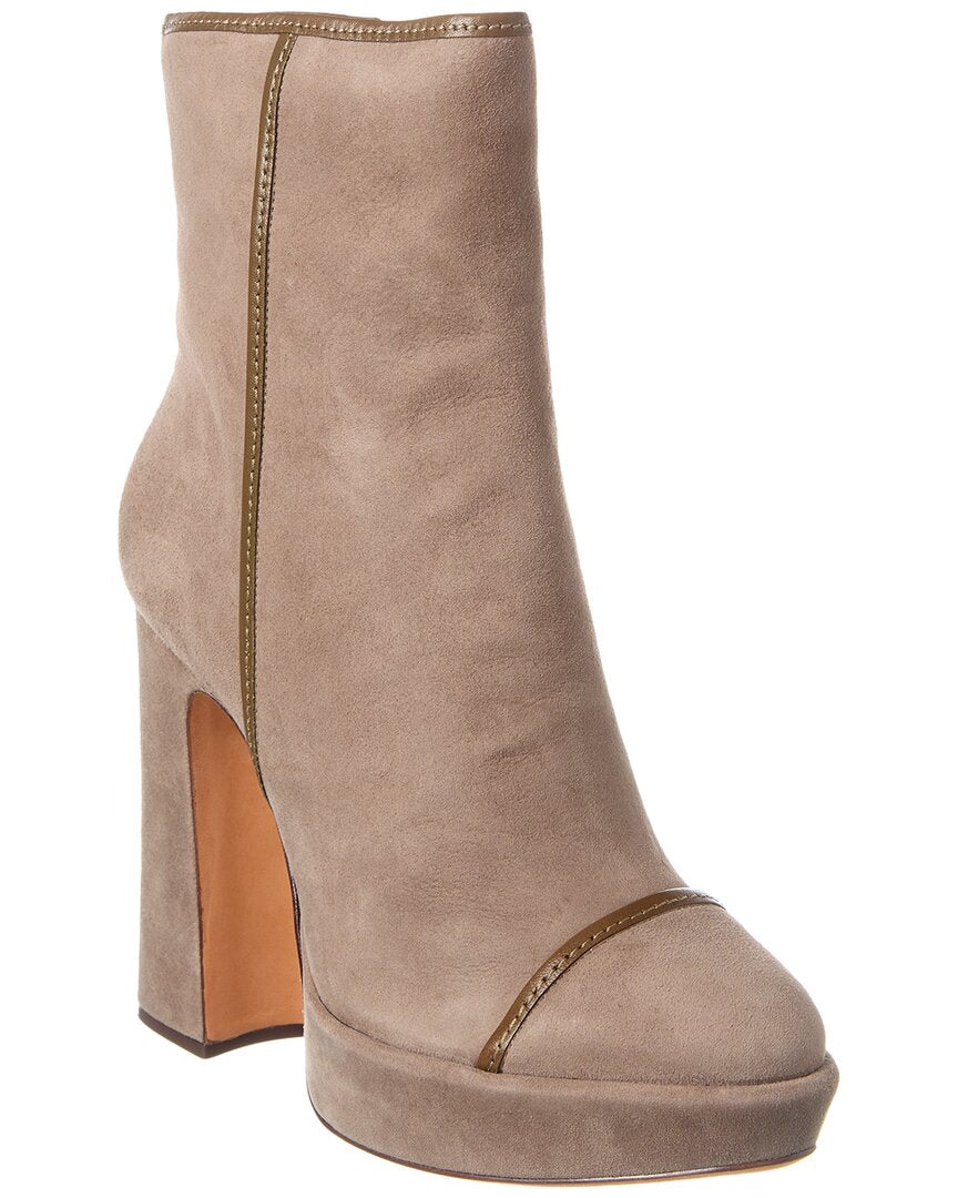Alexandre Birman Замшевые ботинки Samsa 120, коричневый