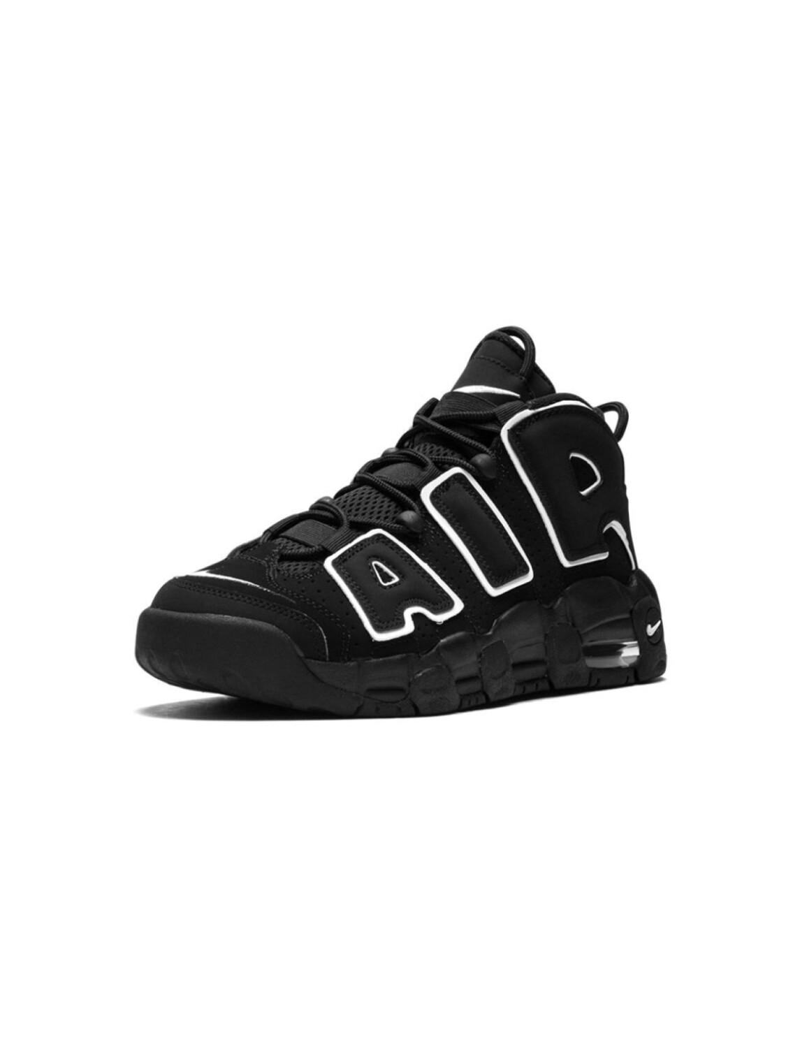 Nike Kids кроссовки Air More Uptempo, черный — фото 4