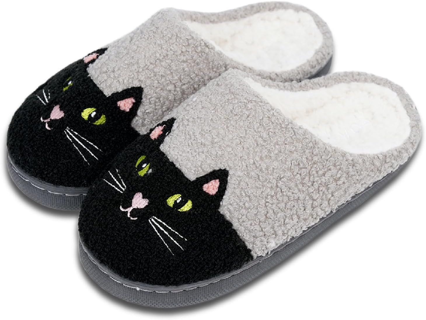 

Рождественские тапочки Titype, милые праздничные тапочки, теплые домашние тапочки для женщин и мужчин, пушистые тапочки для улицы и дома, тапочки для спальни, домашняя обувь для дам, Cat