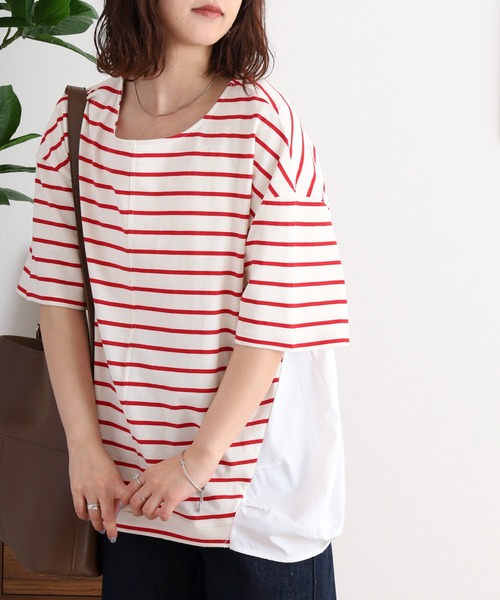 

Футболка, приталенный крой Arinomama, красный