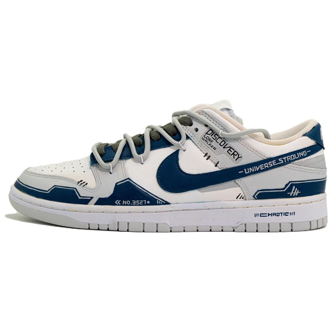 

Кроссовки Nike Dunk Skateboarding Shoes Men Low-top Gray/Blue, серый/синий