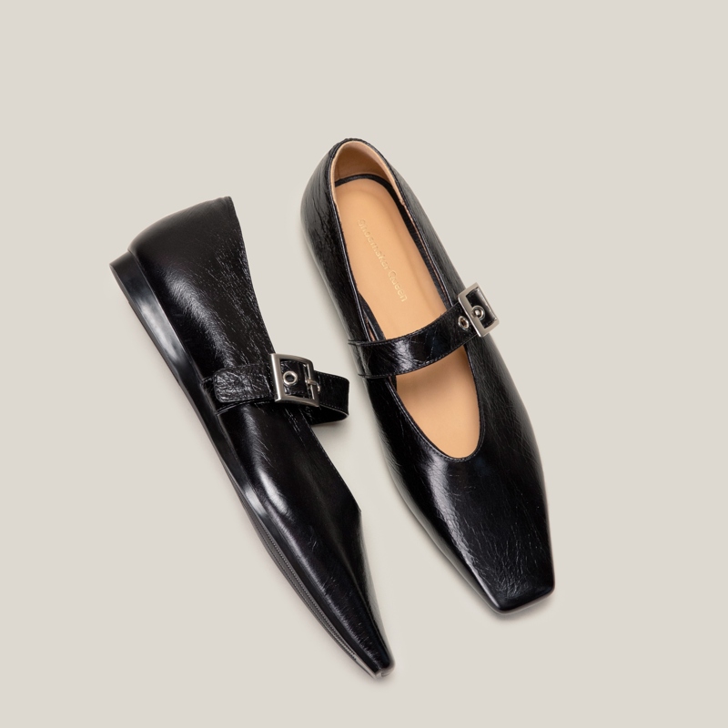 SHOEMAKER QUEEN Коричневые женские балетки Мэри Джейн, цвет Brown — фото 4