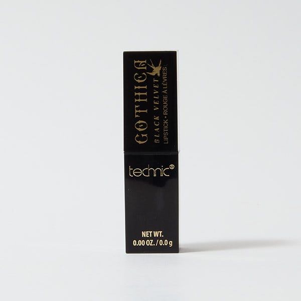 

Матовая помада TECHNIC Gothica Black Velvet Mate Black Lipstick