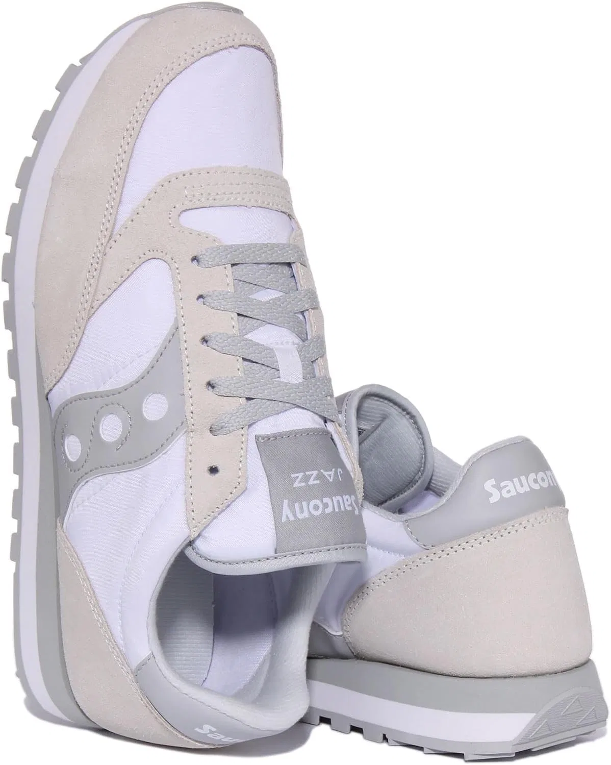 Женские кроссовки Saucony Jazz Original Cross Trainer, White Grey — фото 4