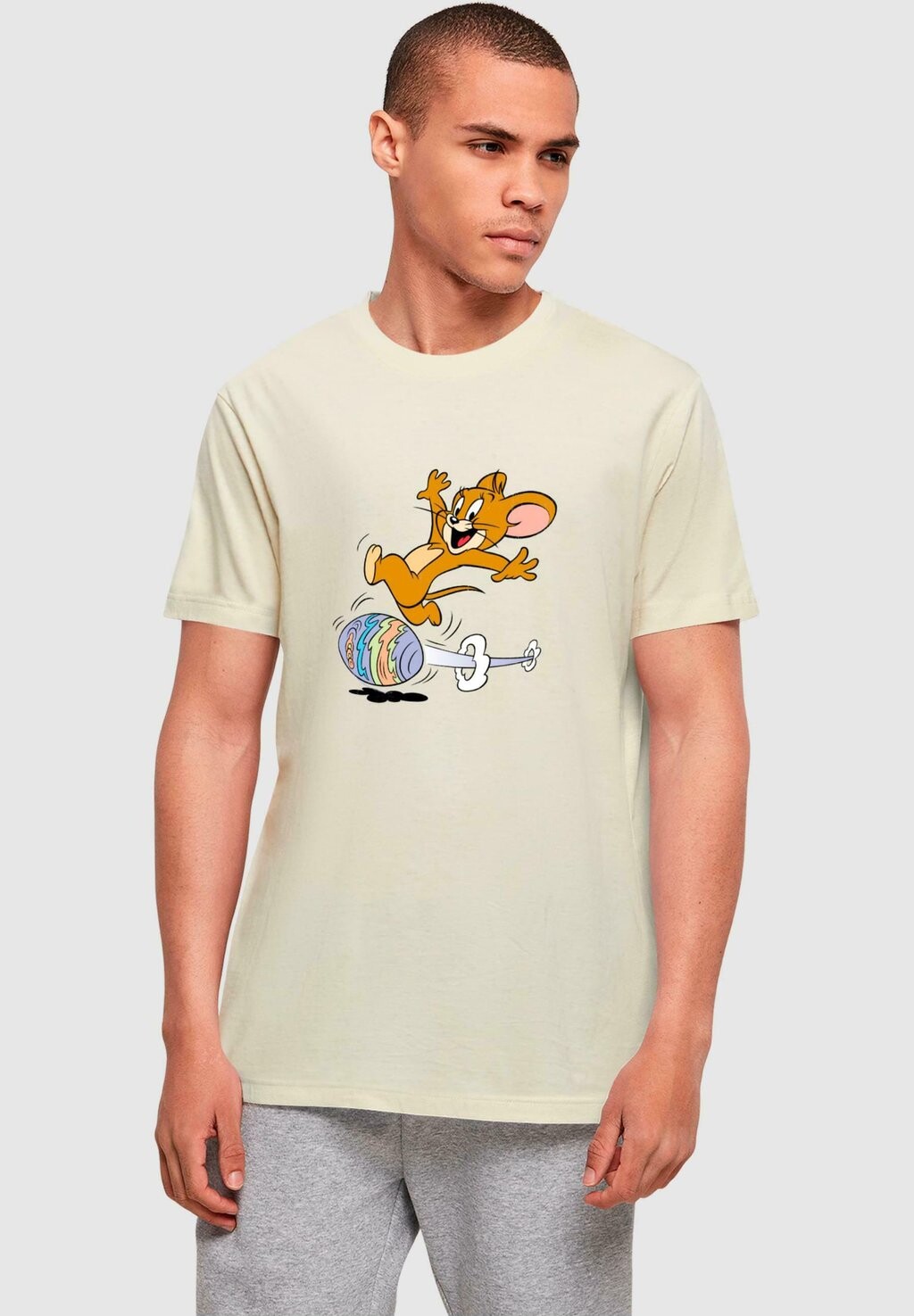 

Футболка с принтом TOM AND JERRY -EGG RUN ABSOLUTE CULT, песочный