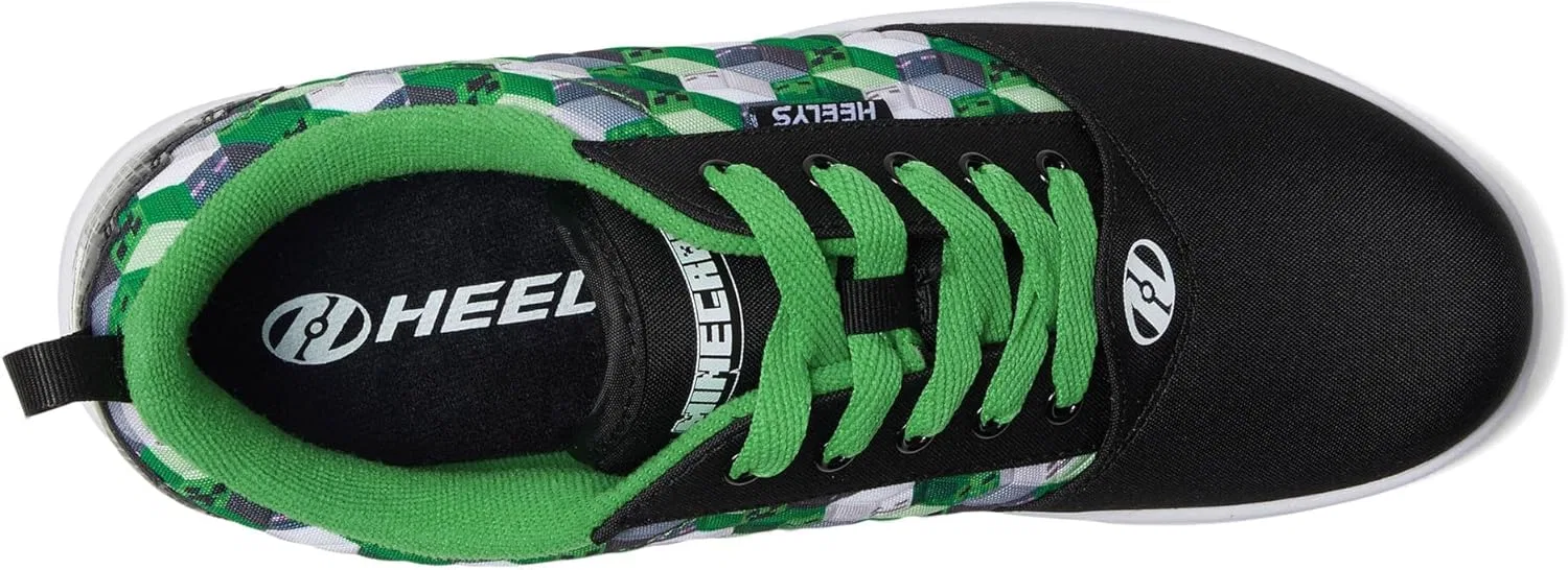 Мужские роликовые кроссовки Heelys Minecraft Pro 20 на колесиках, Black Green White — фото 2