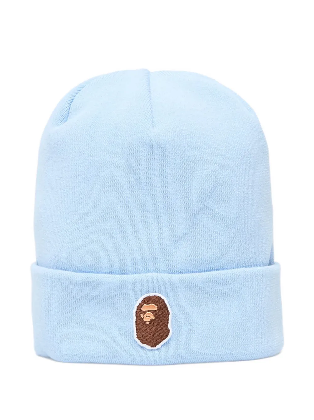 

Вязаная шапка с нашивкой-логотипом A BATHING APE, синий