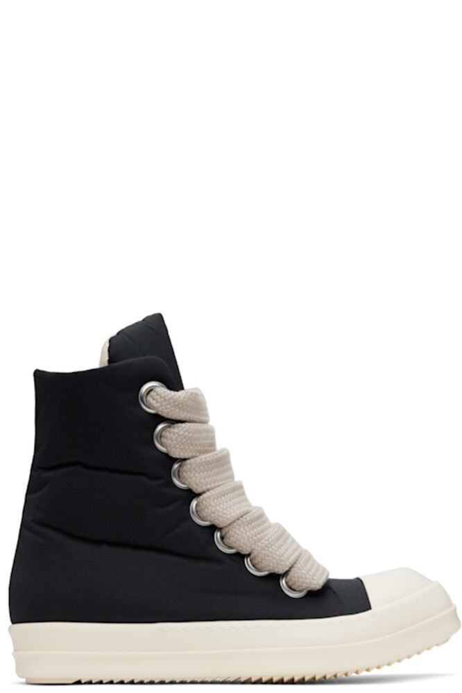 

Черные кроссовки Hollywood Jumbo Lace Puffer Sneaks Rick Owens DRKSHDW