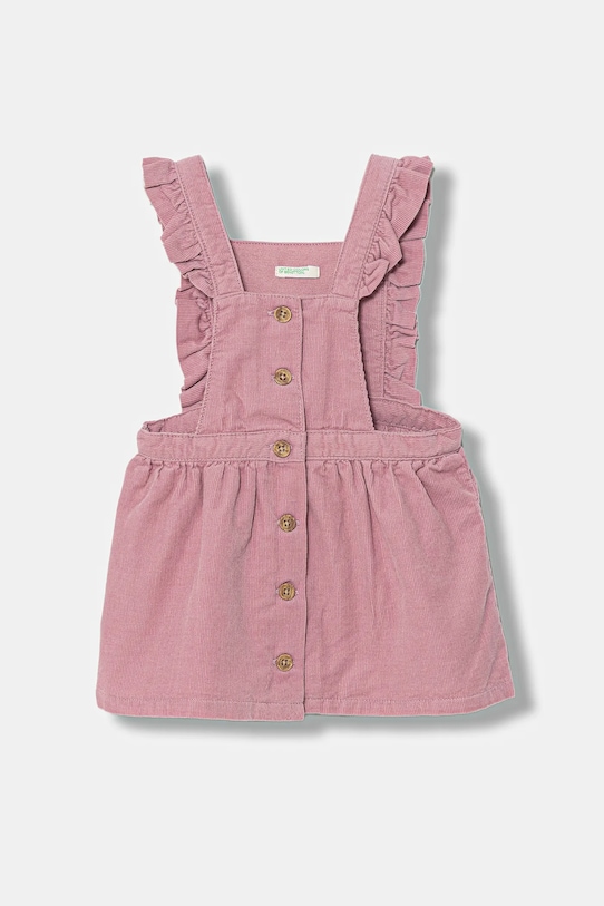 

Детское хлопковое платье United Colors Of Benetton, розовый