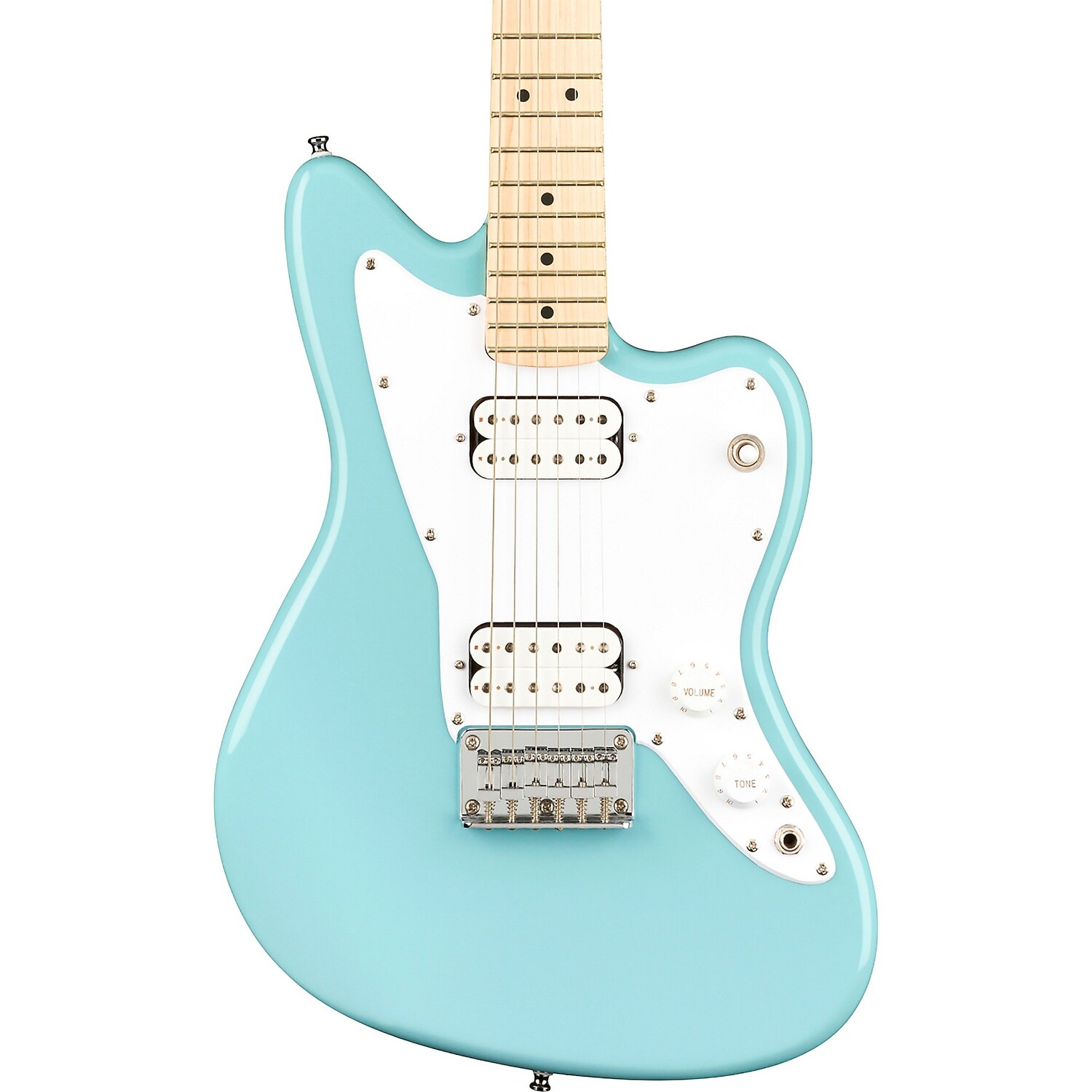 

Электрогитара Squier Mini Jazzmaster HH Maple с накладкой Daphne Blue