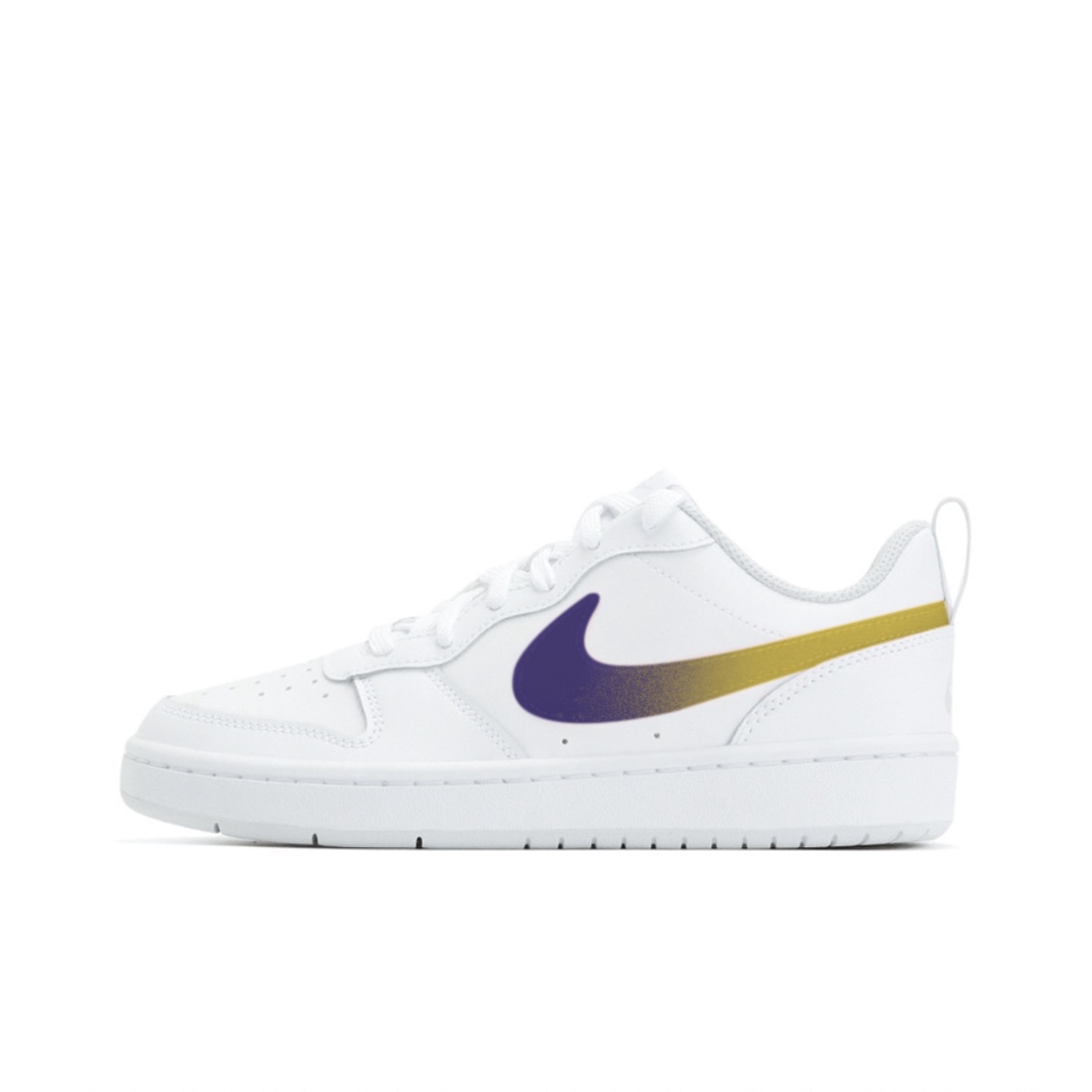 

Кроссовки Nike Court Borough 2 Skateboarding Shoes Women's Low-top White/purple/yellow, белый/фиолетовый/желтый