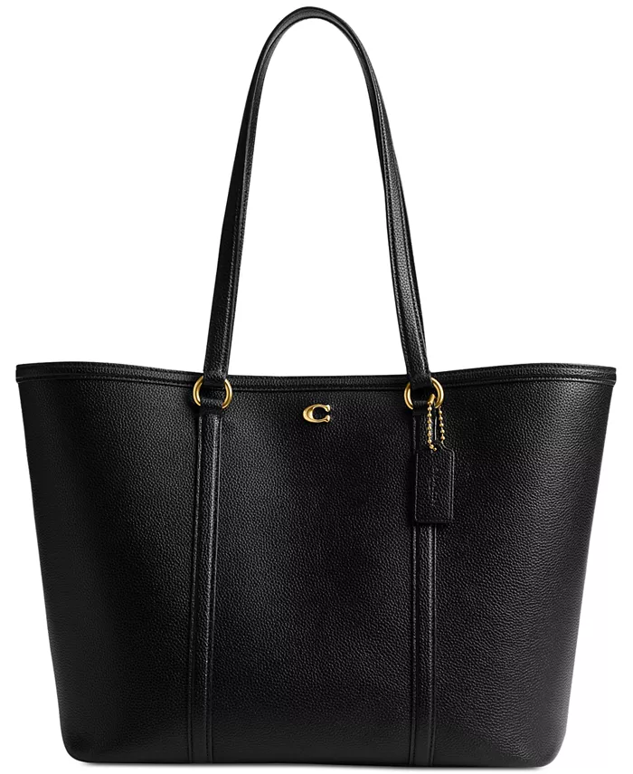 

Сумка-тоут Legacy из зернистой кожи COACH, черный