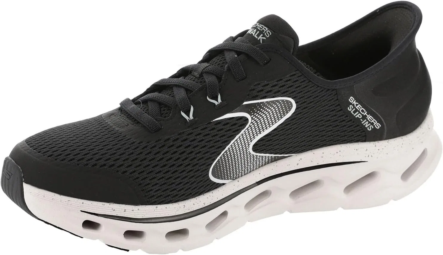 Мужские кроссовки Skechers Go Walk Glide-Step 2.0 Zander, белый/черный — фото 4