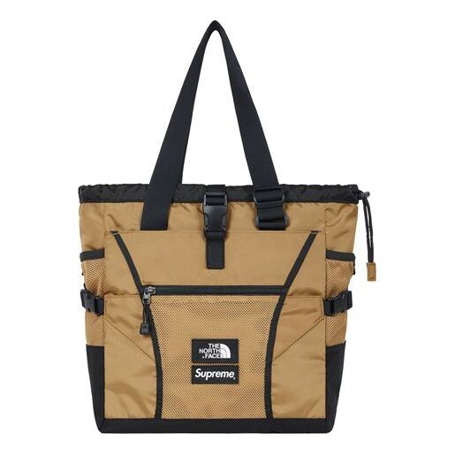 

Сумка x the north face adventure tote 'tan black' Supreme, бежевый