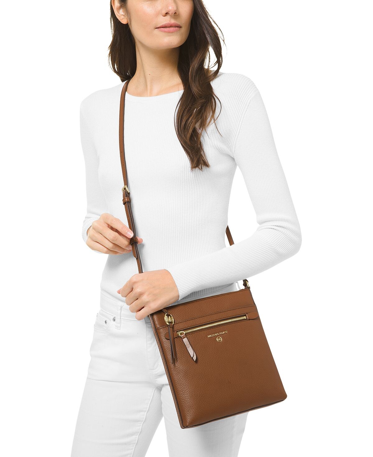 Плоская сумка через плечо Michael Kors Jet Set Charm Small — фото 2