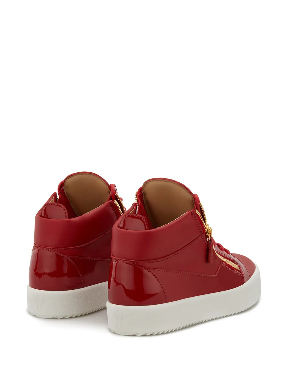 Высокие кеды Kriss Giuseppe Zanotti, красный — фото 3