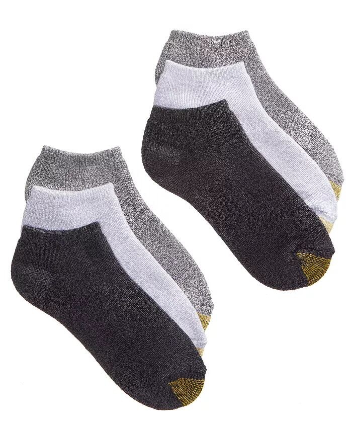 

Женские повседневные носки с подкладкой из шести пар Gold Toe, серый
