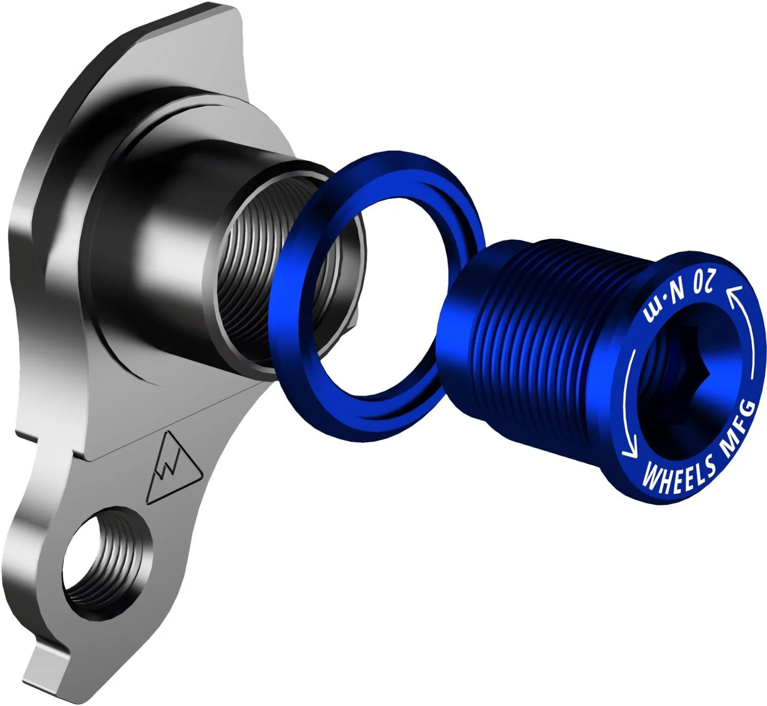 

Универсальный кронштейн переключателя 404-6 для рам SRAM UDH — синий Wheels Manufacturing, Black/Blue