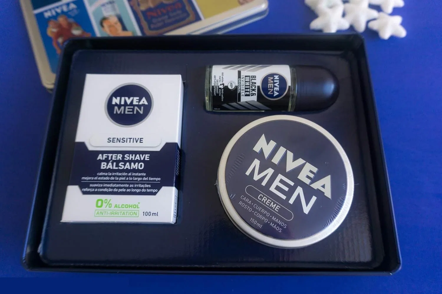 Набор мужской косметики NIVEA EST: крем, роликовый дезодорант, бальзам после бритья Nivea — фото 3
