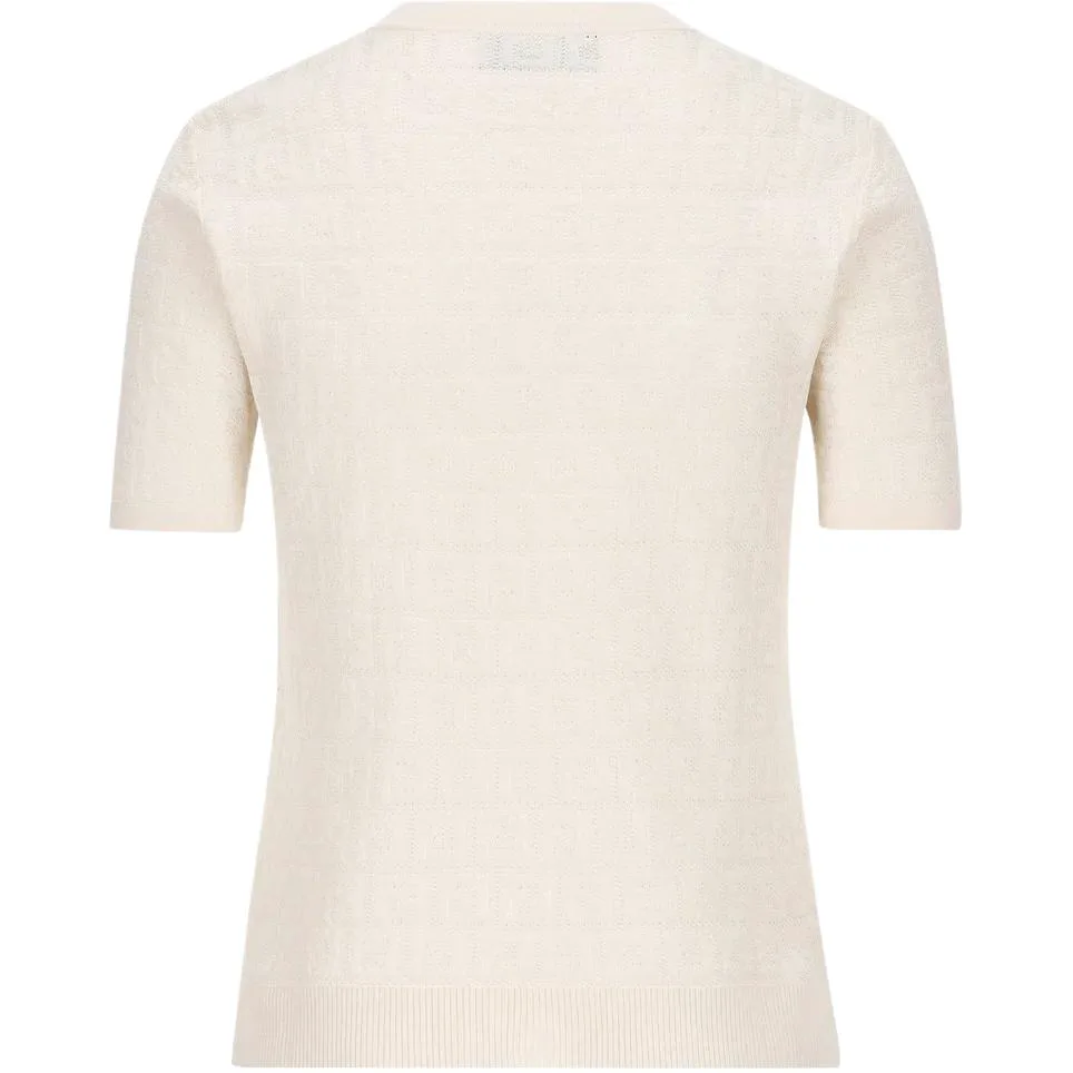 

Футболка Ff Jacquard Crewneck FENDI, белый