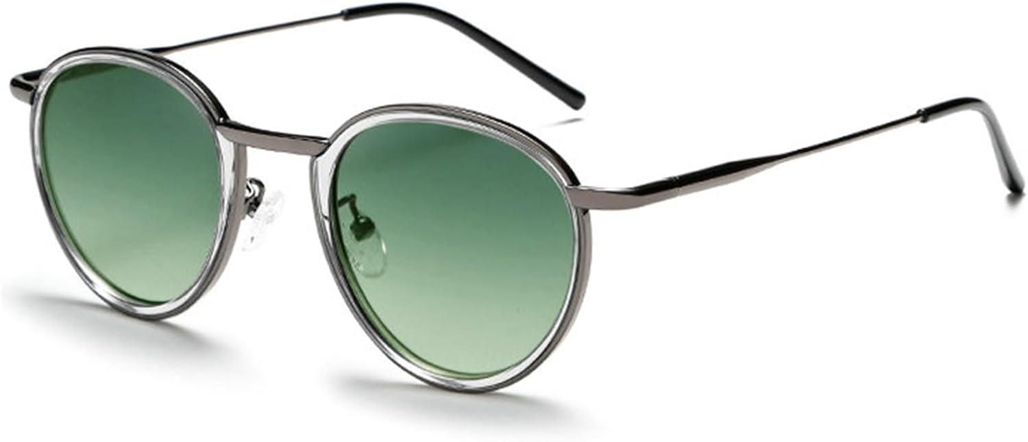 

Солнцезащитные очки Willochra в стиле ретро, ​​круглые, круглые, для женщин и мужчин, модные овальные солнцезащитные очки в стиле 90-х, с защитой от УФ-излучения, металлические градиентные солнцезащитные очки для женщин, C7