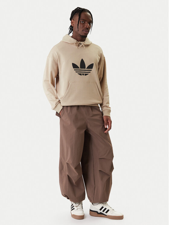 Свитшот loose fit adicolor Trefoil KE0878 Adidas, бежевый — фото 2