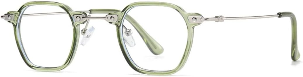 

Популярные солнцезащитные очки для женщин и мужчин в стиле панк, с прозрачными градиентными линзами, защитой от УФ-излучения UV400, в ретро-стиле, с заклепками UATXTAU, Green Clear