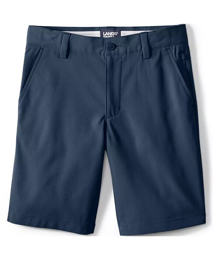 Шорты чинос Big Boys Active Performance Lands' End, синий — фото 3