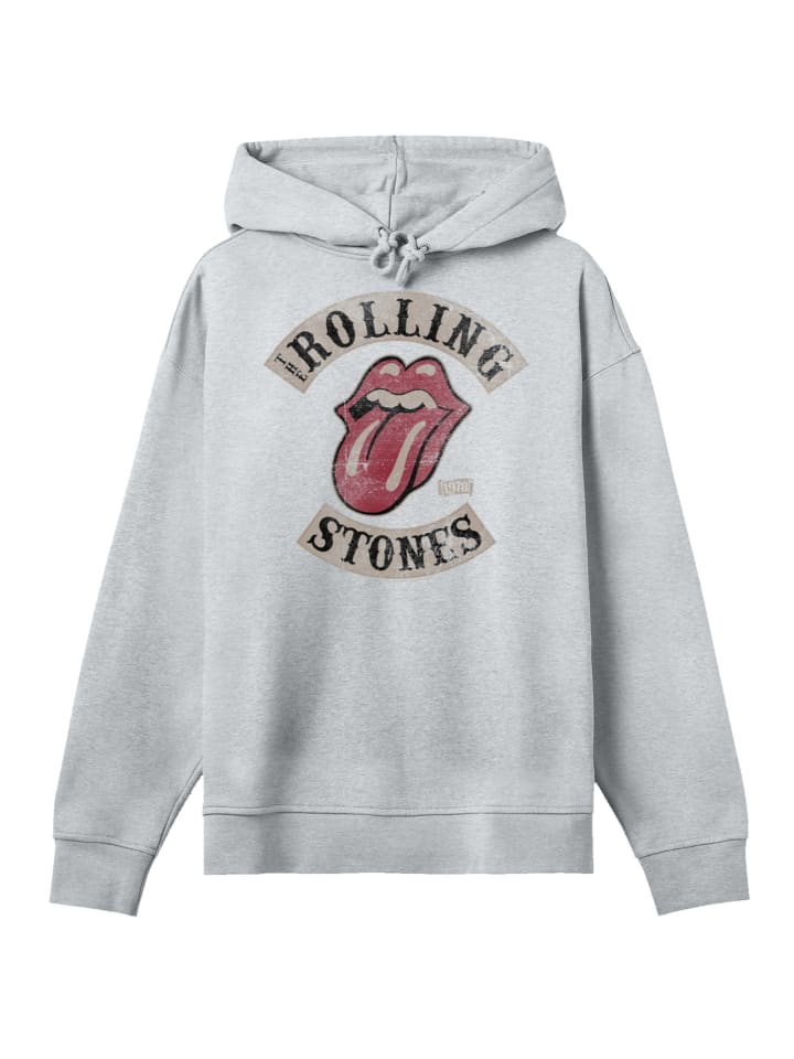 

Толстовка с капюшоном The Rolling Stones Tour '78 серого меланжевого цвета F4NT4STIC