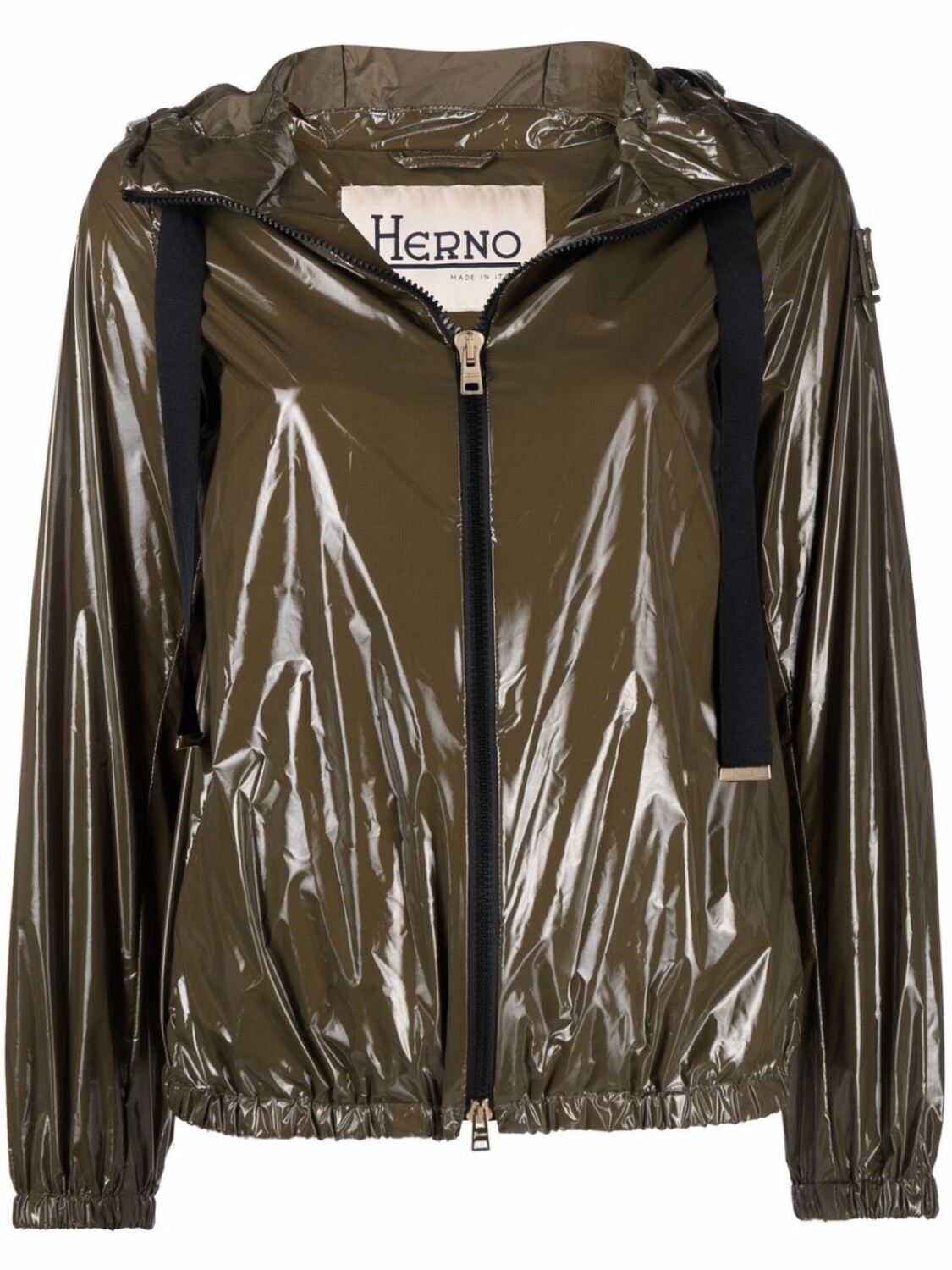 

Куртка на молнии с капюшоном Herno, зеленый