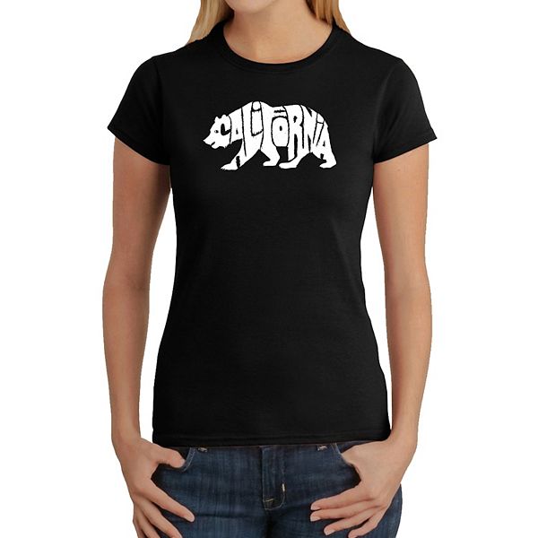 

Футболка с принтом California bear для женщин La Pop Art, Black, Черный, Футболка с принтом California bear для женщин La Pop Art, Black