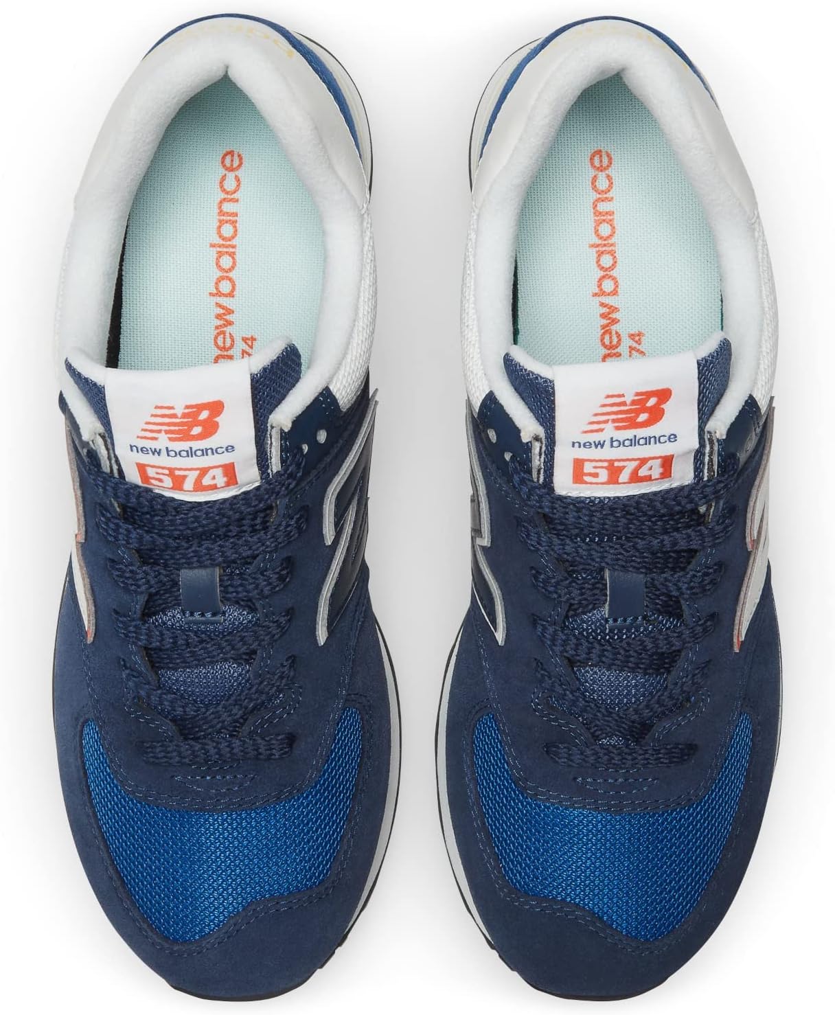 Кроссовки New Balance Unisex-Adult 574 V2, черный/синий/темно-синий — фото 2