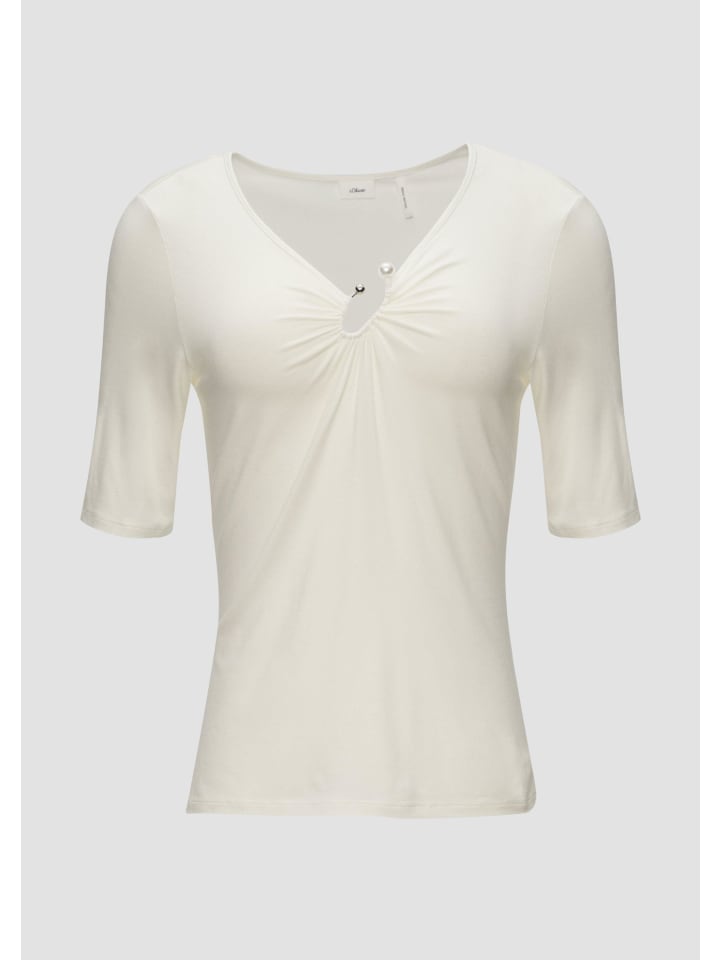 

Футболка в цвете 0200_cream s.Oliver, Хаки, Футболка в цвете 0200_cream s.Oliver