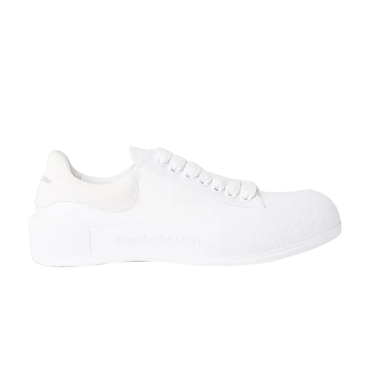 Кроссовки Alexander McQueen Wmns Deck Lace-Up Plimsoll, белый