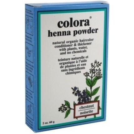 

Порошок хны, краска для волос Каштан, 2 унции, Colora