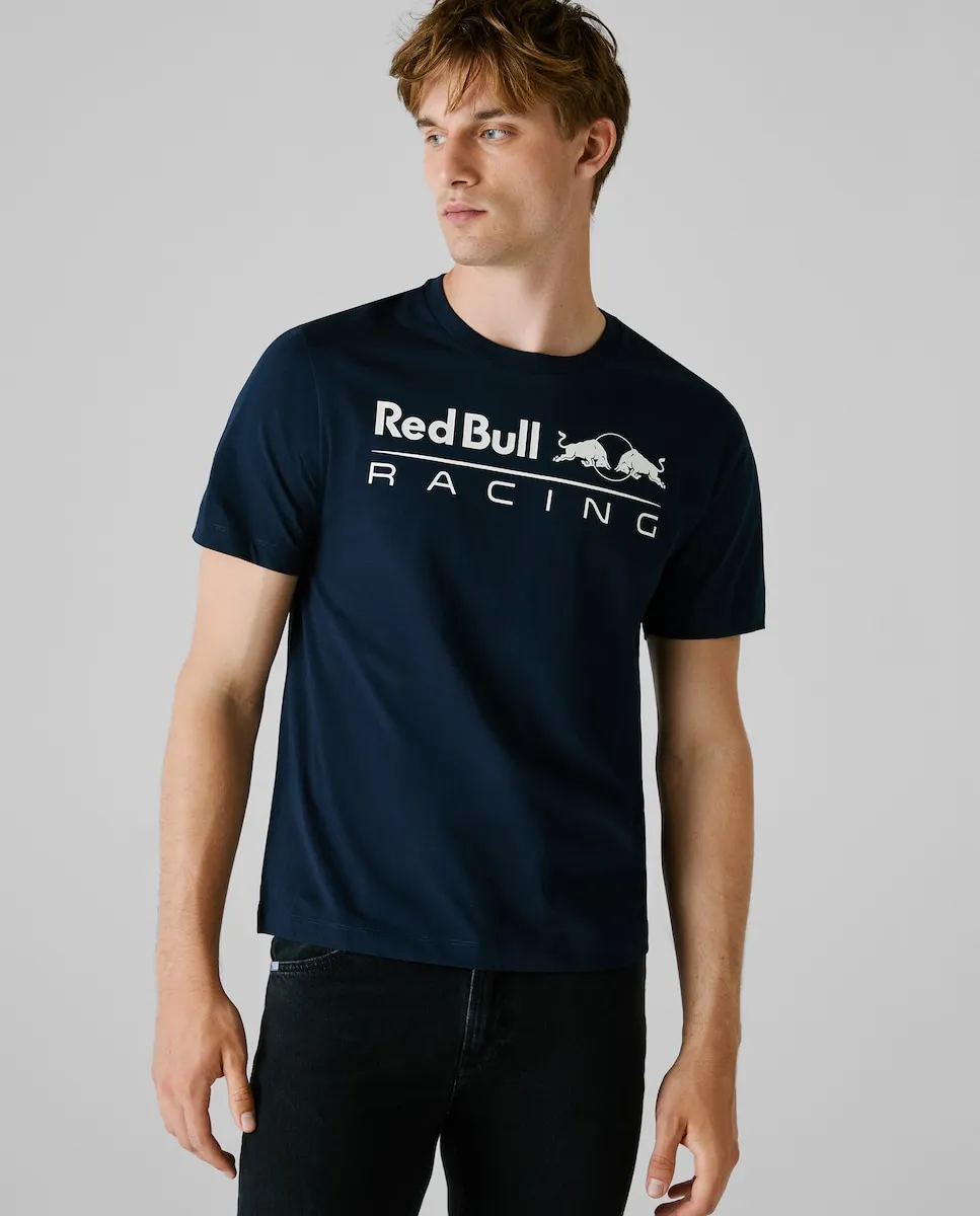 

Футболка мужская с коротким рукавом и печатным логотипом Pepe Jeans, темно-синий