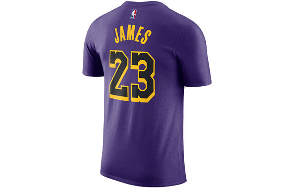Футболка Nike LeBron Basketball Sports Short Sleeve LeBron James 23 Purple, фиолетовый — фото 2