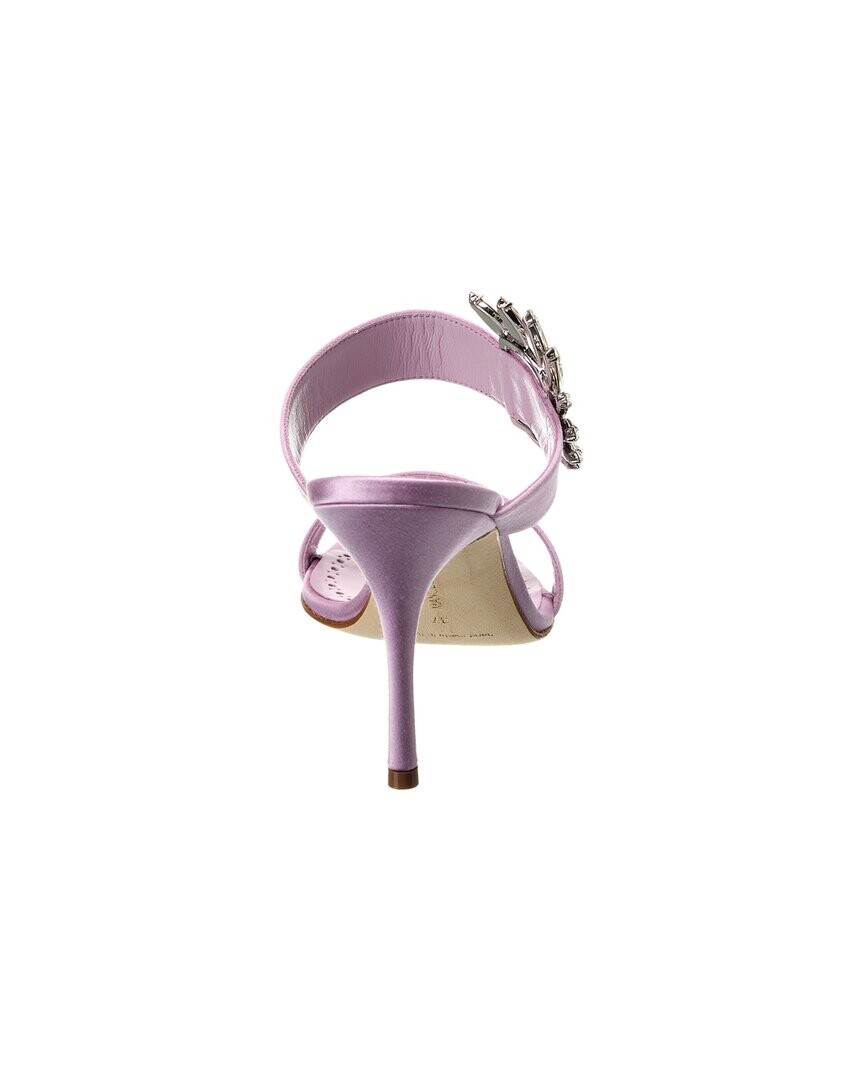 

Атласные сандалии Manolo Blahnik Chivela 90, фиолетовый