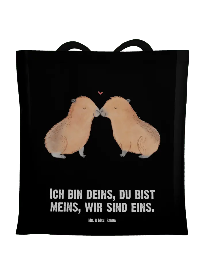 

Сумка для переноски Mr & Mrs Panda Capybara Liebe, черный