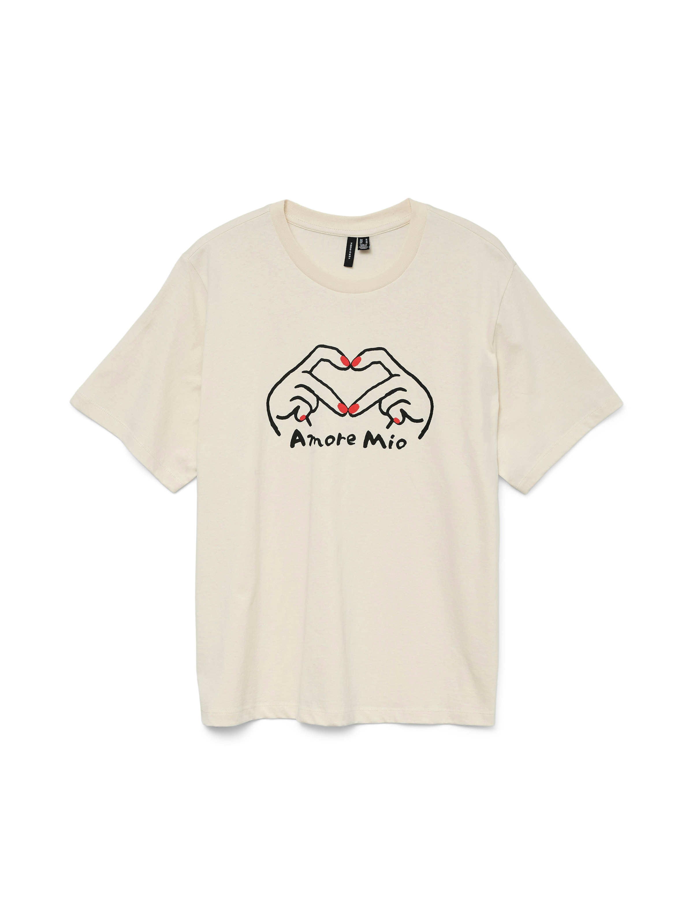 

VERO MODA Футболка 'VMValerie Caty' в цвете Cream