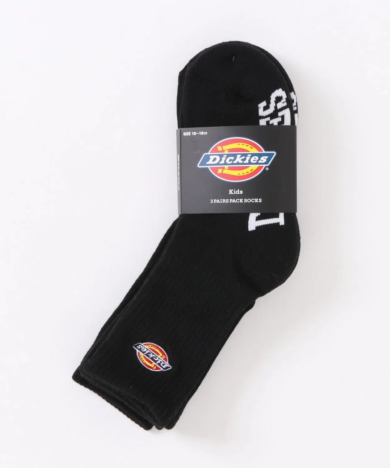 Носки Dickies с логотипом, 3 пары, черные