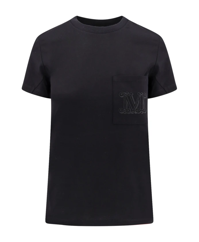 

Хлопковая футболка Papaia Max Mara, черный