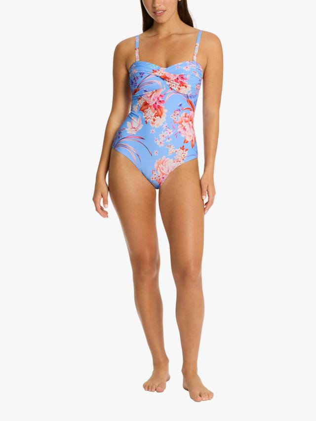 

Купальник бикини Indochine Twist с бандо Sea Level, Light Blue/Multi