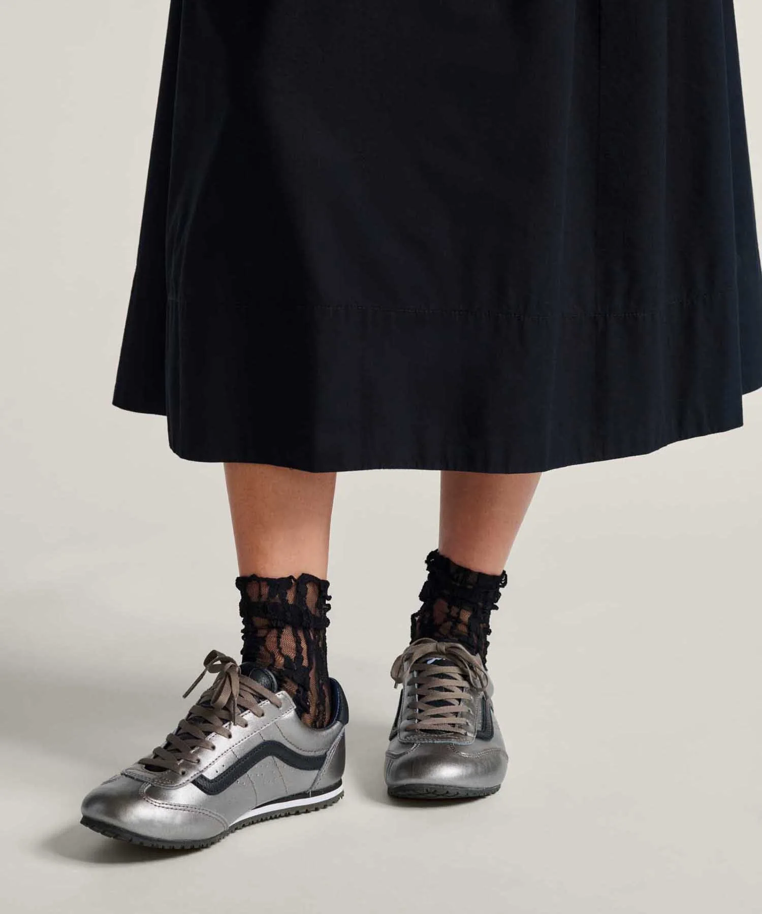 Кроссовки из натуральной кожи VANS PREMIUM LX Super Lowpro GUN METAL серебристые — фото 3