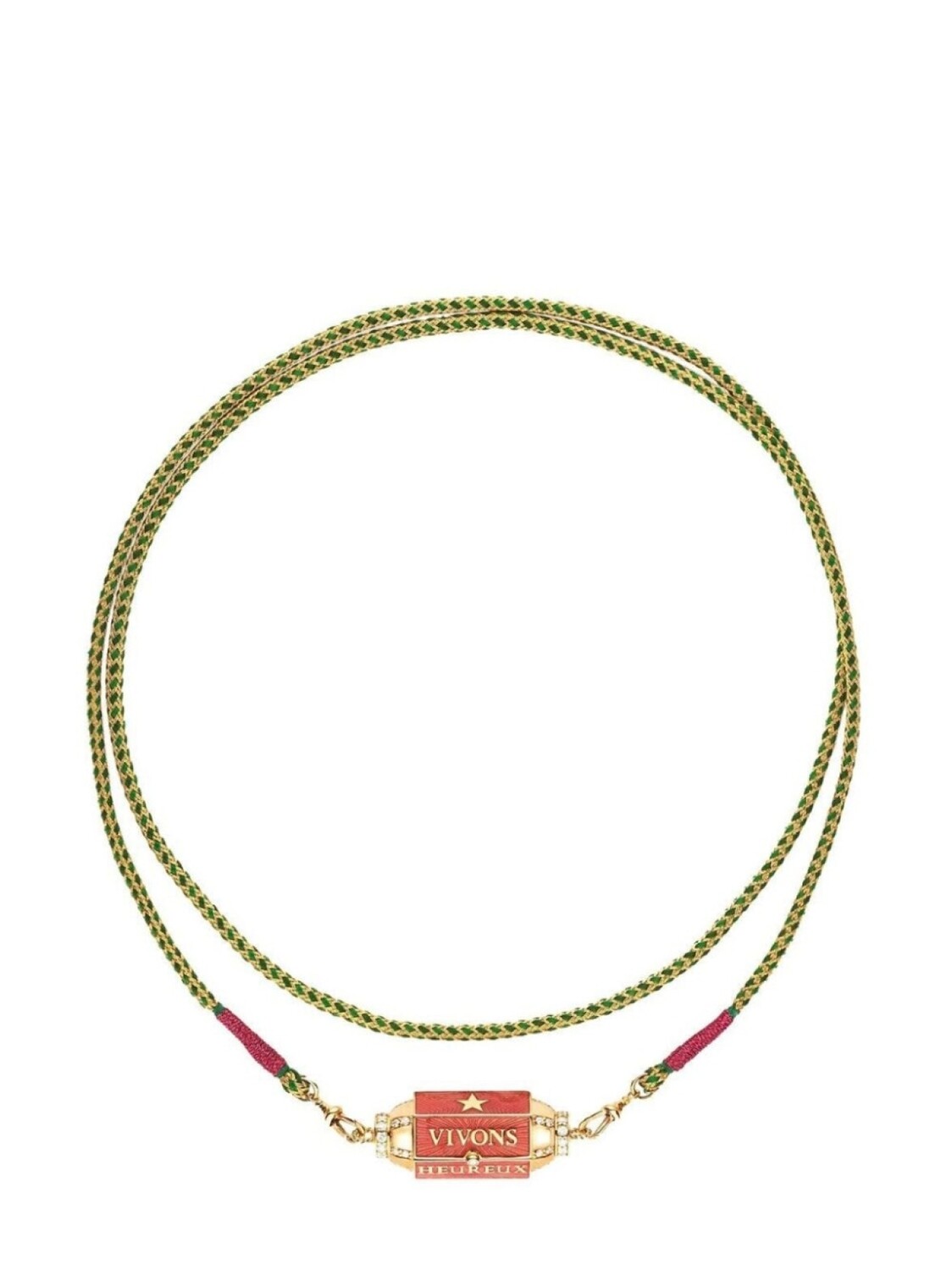 

Колье Vivons Hereux Box Locket из желтого золота с бриллиантами Marie Lichtenberg, золотой