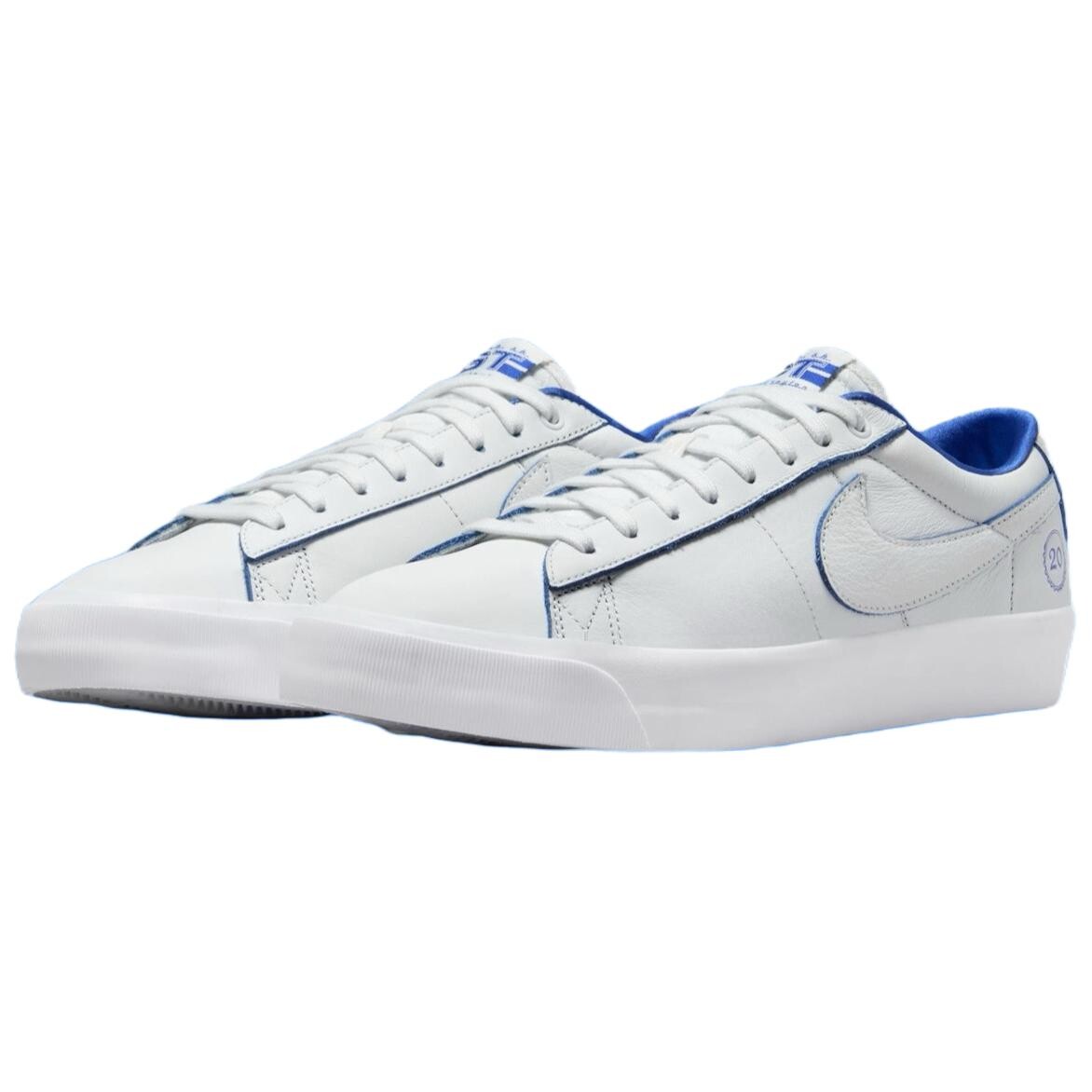 Кроссовки Nike SB Zoom Blazer Skateboarding Shoes Men Low-top White, белый — фото 3