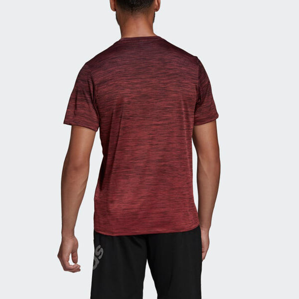 Футболка gradient tee sports round neck short sleeve red Adidas, красный — фото 4